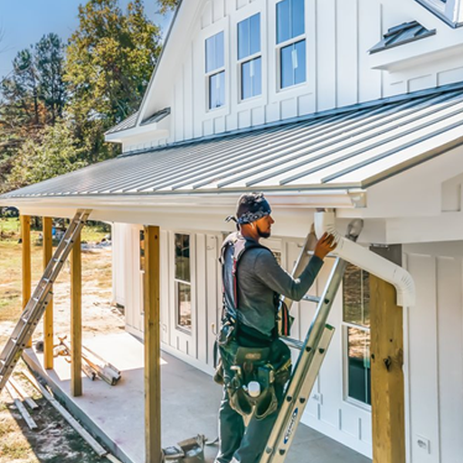 Installing New Gutters on a Raleigh, NC home